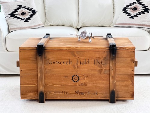 Truhe couchtisch holz massiv - truhe,