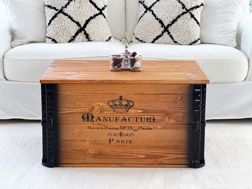 Truhe couchtisch holz massiv - truhe,