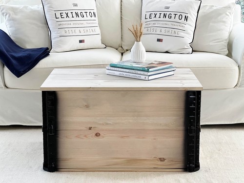 Truhe couchtisch holz massiv - truhe,