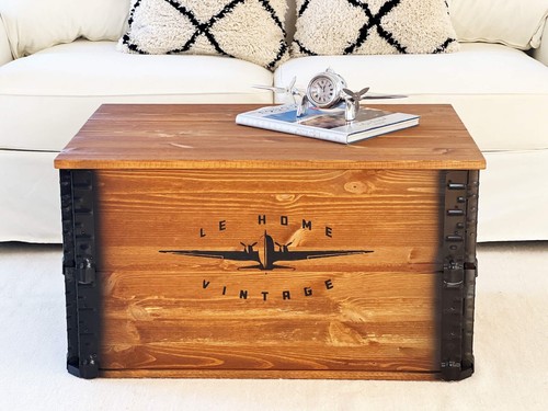 Truhe couchtisch holz massiv - couchtisch,