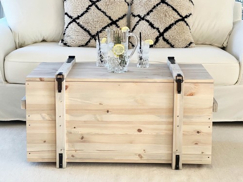 Truhe couchtisch holz massiv - truhe,