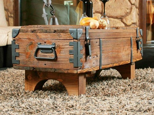 Alte truhe kiste tisch shabby - alte,
