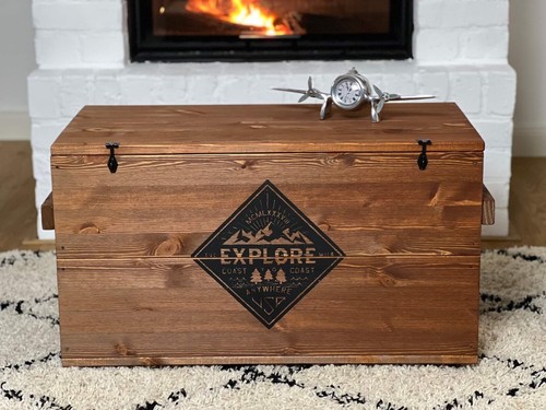 Truhe couchtisch holz - truhe,